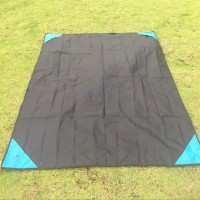 YKSP-109 High Quality 210T Ripstop Nylon Beach Blanket, Camping Portable Picnic Blanket Waterproof Pop Up Beach Mat With Stakes