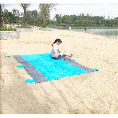 Wholesale Oversize Sand Proof & Waterproof Ripstop Nylon Beach Blanket/beach mat