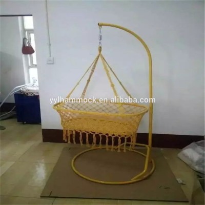 Durable baby swing bed handmade baby crib rattan baby cradle