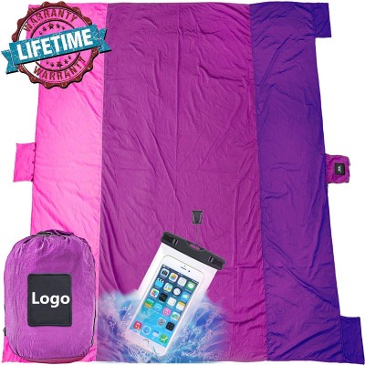 2019 new style Waterproof Outdoor Portable Picnic Large Sand free Beach Blanket Mat