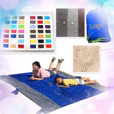 Chinese factory Wholesales Waterproof Beach, Picnic Blanket Mat Lightweight Compact pocket blanket